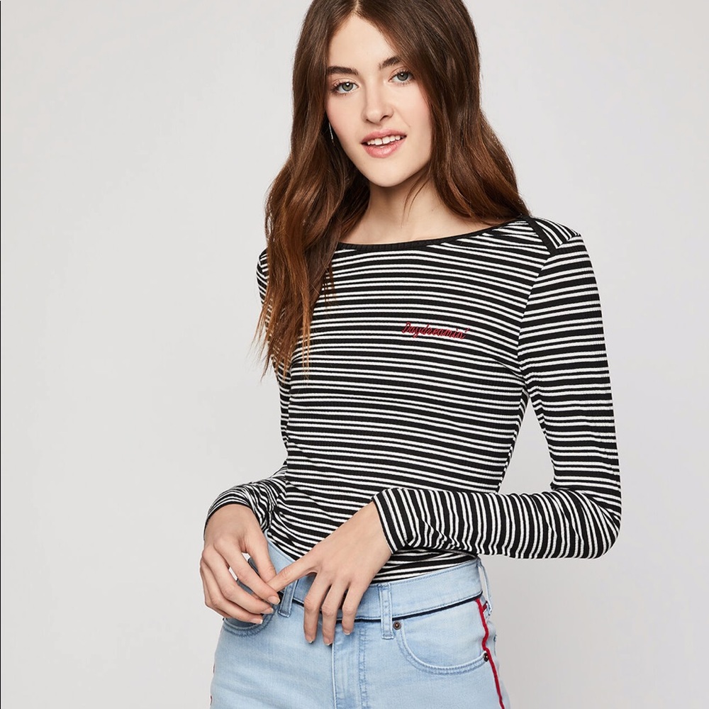 Daydreaming Striped Knit Top